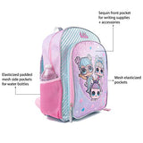 LOL Surprise Backpack for Girls - 16 Inch - LOL School Bag, Elementary School Size