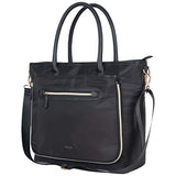 Kenneth Cole Reaction Women's Silky Polyester Top Zip 15" (RFID) Laptop Tote Black One Size
