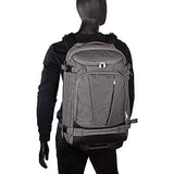eBags TLS Mother Lode Rolling Weekender 22" Travel Backpack with Wheels - Carry-On - (Heathered Graphite)