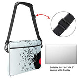 Tyu Laptop Case Canvas Pattern Briefcase Sleeve Laptop Shoulder Messenger Bag Case Sleeve for 13.4-14.5 inch Apple Laptop Briefcase