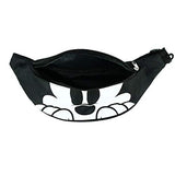 Disney Mickey Mouse Double Pocket Waist Pack, Black