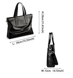Saierlong New Mens Black Genuine Leather Briefcase Shoulder Laptop Business Bag