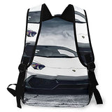 Casual Backpack,Luxury Sports Car,Business Daypack Schoolbag For Men Women Teen