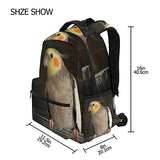 Backpack Travel Cockatiel Wire Bird Cage School Bookbags Shoulder Laptop Daypack College Bag for
