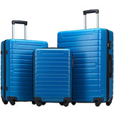 ABOOFAN 3Pcs Hardside Spinner Luggage Suitcase Set | 2 to 4 Days Delivery Time (Blue)
