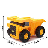 PUQU Monster Truck Design Kids Travel Suitcase Toddler Luggage With Wheels (Yellow)