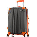 Rockland 3 Pc Sonic Abs Upright Set, Charcoal, One Size