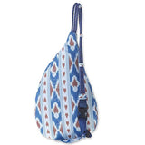 KAVU Mini Rope Sling Bag Polyester Crossbody Backpack - River Ikat