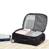 AmazonBasics Expandable Softside Carry-On Luggage Suitcase With TSA Lock And Wheels - 24 Inch, Black