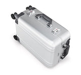 Zero Halliburton Classic Aluminum 2.0 Carry-On 4 Wheel Spinner Travel Case (Silver)