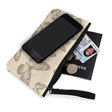 Coin Purse Yellow Butterfly Men Zip Canvas Wallets ChangeVintage Bag