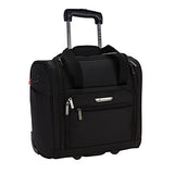 Travelers Polo & Racquet Club Rafael 15 Inch Softside Underseater With Usb Port, Black
