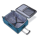 Samsonite Ascella X Softside Expandable Luggage with Spinner Wheels, Teal, Checked-Large 29-Inch