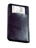 Cowhide Nappa Leather Passport Travel Organizer Color: Black, Closure: No Magnetic Snap
