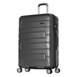 Olympia Nema 3-Piece Exp. Hardcase Spinner Luggage Set W/TSA Lock, Black