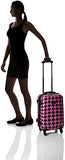 Chariot Houndstooth 20-Inch Hardside Lightweight Expandable Carry, Fuchsia