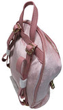 Bebe Gina Large Velvet Backpack Blush