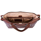 McKlein, R Series, Arcadia, Top Grain Cowhide Leather, 17" Leather Slim Laptop Briefcase, Brown (88764)