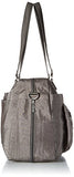 Baggallini New Classic Overnight Expandable Laptop Tote with RFID Phone Wristlet, Sterling Shimmer