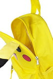 Pokemon Big Boys Plush Pikachu 16" Backpack With Wired Ears, Yellow - Back To School, Anime