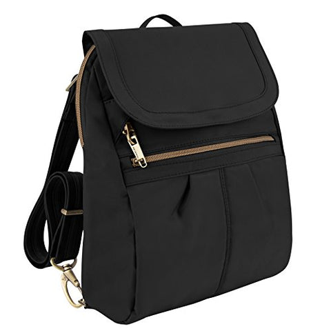 Travelon Anti-Theft Signature Slim Backpack, Black