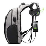 Carrie-ful Anti Theft Laptop Backpack Computer Bag USB Charging Port,Fits 15.6/17 Inch Laptop