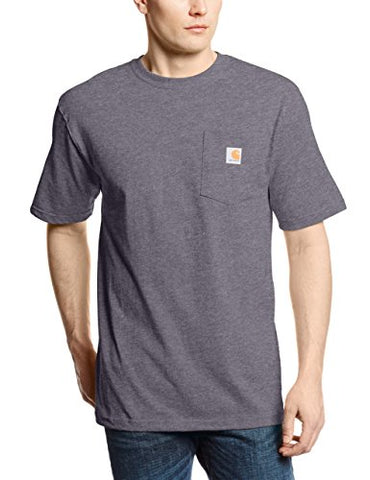 Carhartt Men's Work Wear Pocket Short-Sleeve T-Shirt, Carbon Heather, X-Large