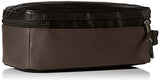 Lee Men'S Pebble Textured Leather Travel Kit, Black/Brown