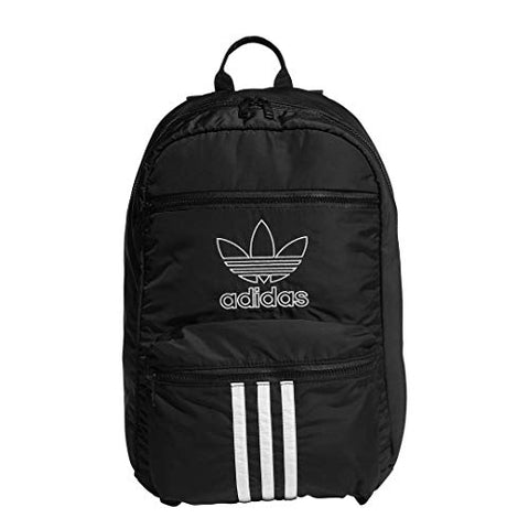 adidas Originals Originals National 3-stripes Backpack, Black/White, One Size