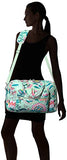 Vera Bradley Iconic Compact Weekender Travel Bag, Signature Cotton, Mint Flowers