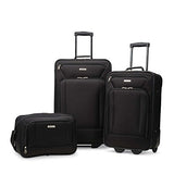 Amazon.com | American Tourister Fieldbrook XLT 3pc Set (bb/ 21/25 Upright), Black | Luggage Sets