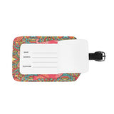 Paisley Elephant Travel Leather Luggage Baggage Suitcases Tags Label Set of 2