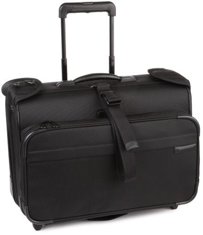 Briggs & Riley Carry-On Wheeled Garment Bag,Black,14X21X8.5