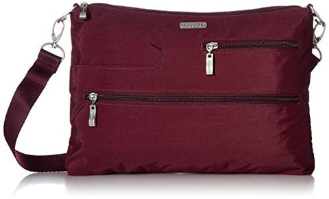 Baggallini Tablet Crossbody With Rfid, Eggplant, One Size