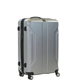 ful Luggage Payload 25in Spinner Rolling Luggage Suitcase, Upright Hard Case, Silver