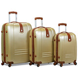 Dejuno Fusion Hardside Spinner Tsa Combination Lock, Beige