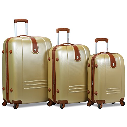 Dejuno Fusion Hardside Spinner Tsa Combination Lock, Beige