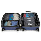 Miami CarryOn Set of 6 Packing Cubes, Luggage Organizer - 3 Cubes + 3 Pouches