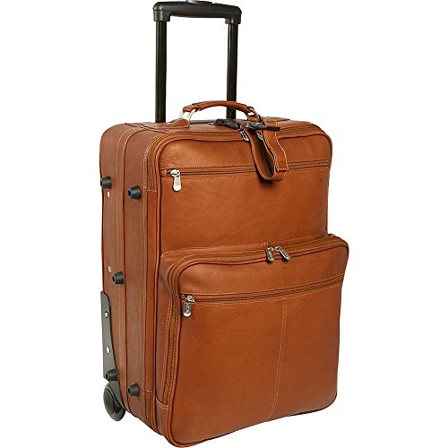 Leather Carry On Luggage with Wheels for Men