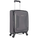 Ben Sherman Houndstooth Hike 20" Lightweight Softside Expandable 4-Wheel Spinner Carry-On Suitcase
