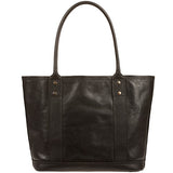 Will Leather Goods Women'S Signature Leather Everyday Tote, Black