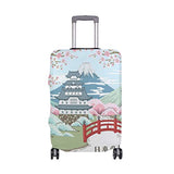 GIOVANIOR Japanese Cherry Blossoms Landscape Luggage Cover Suitcase Protector Carry On Covers