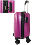 BoardingBlue China-US Airlines Spinner Free Carry On Under Seat Personal Item (Pink)