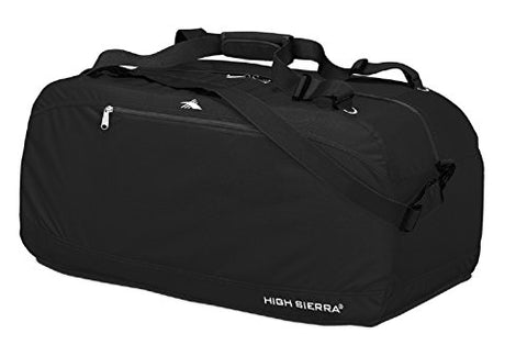 High Sierra 36" Pack-N-Go Duffel, Black/Black/Black