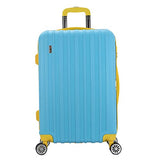 The Blue Brio Thick Rib 3-Piece Hardside Spinner Luggage Set