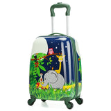 Letrend Cartoon Cute Animal Kids Rolling Luggage Set Spinner Children Suitcases
