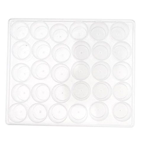 Baoblaze 30PCs 6g Empty Plastic Cosmetic Samples Container for Make Up, Eye Shadow, Nails,