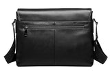 Saierlong New Mens Black Genuine Leather Briefcase Messenger Bags Business Handbags