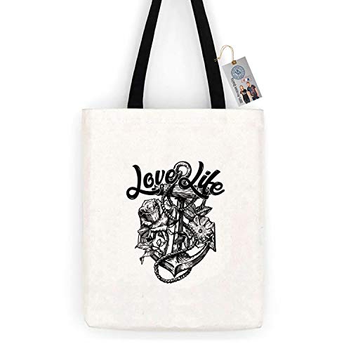 Love Life Anchor TV ShowCotton Canvas Tote Carry All Day Bag
