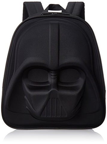 Loungefly Darth Vader 3D Molded Nylon Back pack, Black, One Size